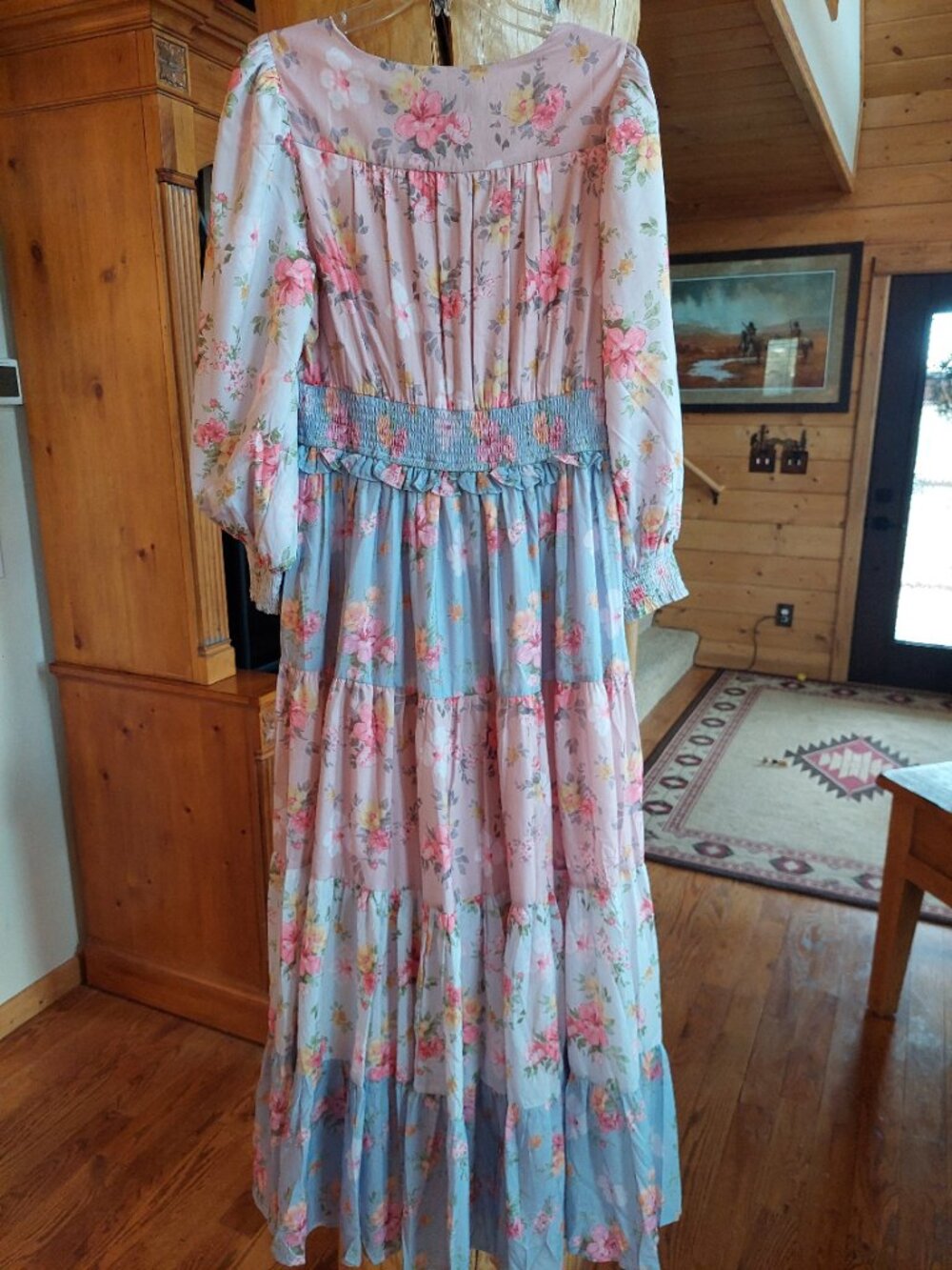 Jessakae Maxi Rose garden Dress, size L - Picture 2 of 9